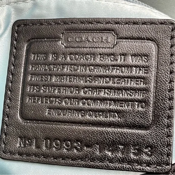 COACH monogram canvas shoulder bag - Picture 9 of 14